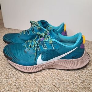 Nike Pegasus Trail 3 Men Shoes DA8697-300 Teal DK Smoke Grey Size 11.5